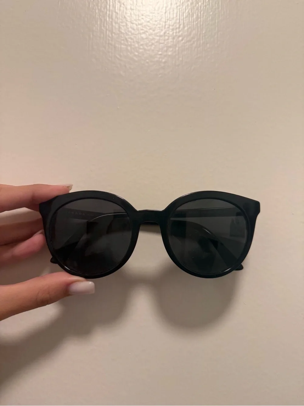 Prada Black Men's Sunglasses Glossy Black Frame
